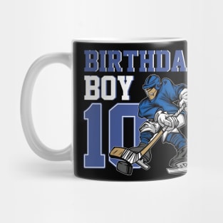 10 Year Old Ice Hockey Themed Birthday Party 10th Mug